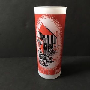 Seattle 1962 World's Fair Tall Frosted Glass